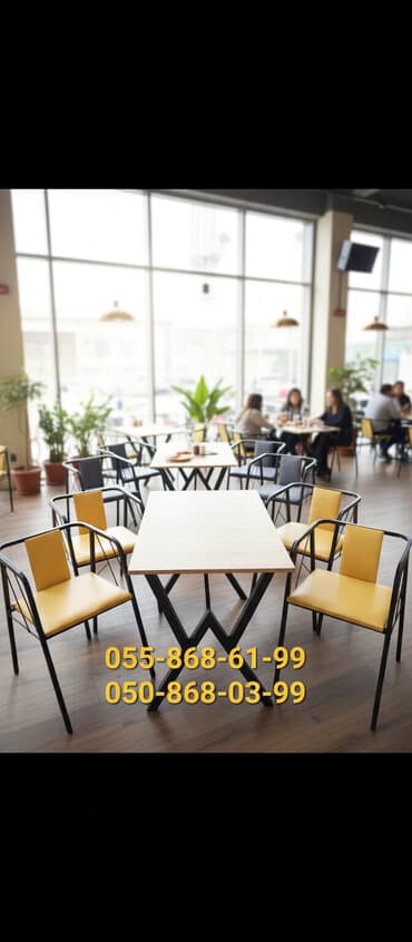 стол кухонный из дерева: Для гостиной, Новый, Нераскладной, Прямоугольный стол, 4 стула — 2