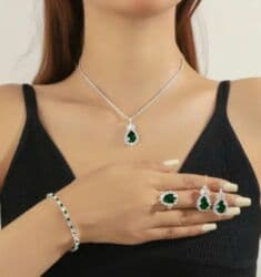 xari bulbul sancaq: ZƏRGƏRLİK DƏSTİ – parlaq damla formalı daşlarla — 13