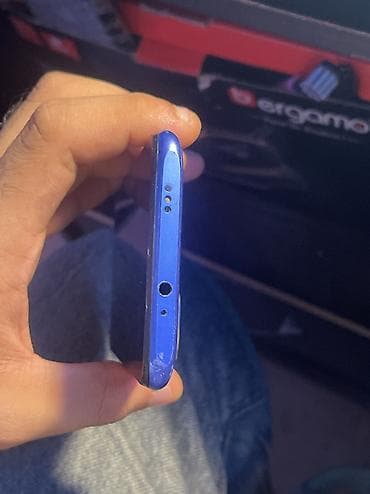 telfon satişi: Redmi 9T, 64 GB, rəng - Göy, Barmaq izi — 6