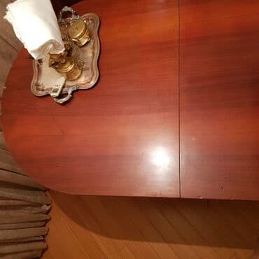 açılan masalar: Qonaq masası, İşlənmiş, Açılan, Taxta, Oval masa — 4