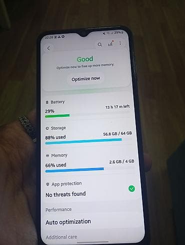 iphone 17 e: Samsung Galaxy A23, 64 GB, rəng - Qara, Barmaq izi — 5