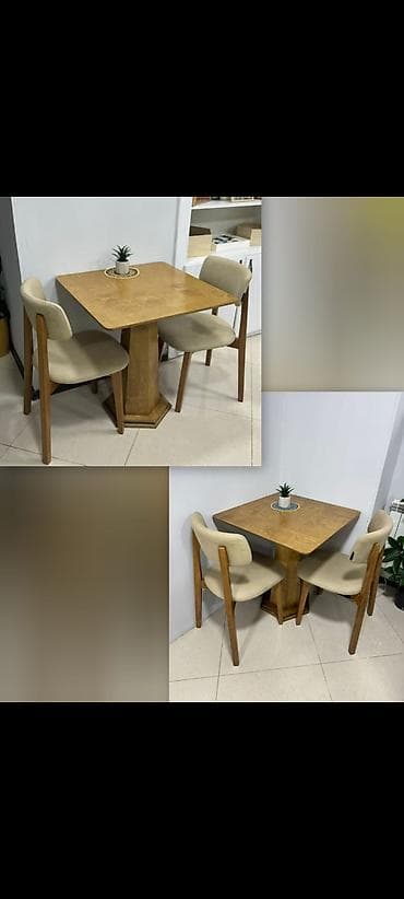 4 eded masa desti. 1 dest masa + 2 stul.daxil Qiymet 250 azn (1) dest
