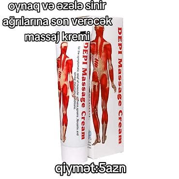 dermonzer krem: DEPI Massage Cream masaj kremi Oynaq, əzələ və sinir ağrıları üçün — 1