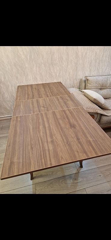 taxta: Açılan yemək masası - Material: taxta teksturalı üst səth, möhkəm — 3