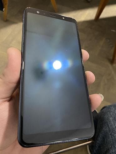 Samsung Galaxy A7 2018, 64 GB, rəng - Mavi, Barmaq izi — 2