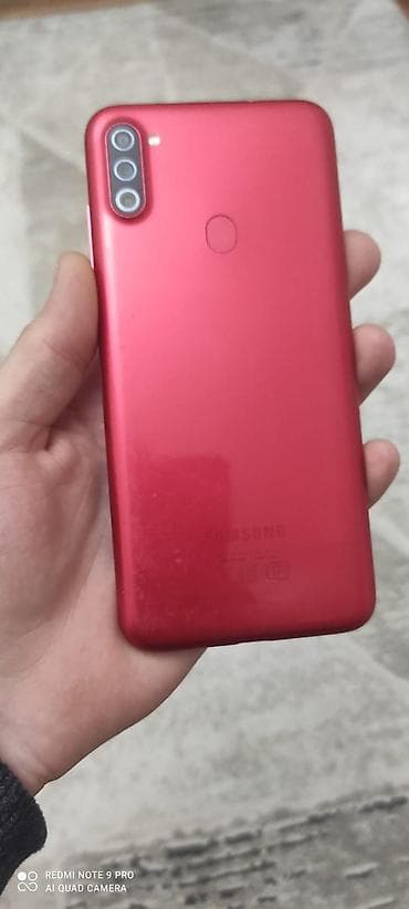 Samsung Galaxy A11, 32 ГБ, цвет - Красный, Отпечаток пальца — 2