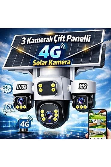 dreamstar iptv activation code: 4G günəş enerjili təhlükəsizlik kamerası – 3 kameralı, cüt günəş — 1