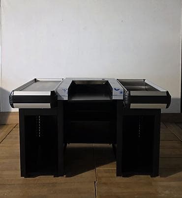 Сеточные витрины: Ekspress kassa (kassa masası) – 1300 mm Market və mağazalar — 2