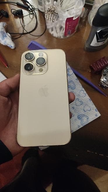 playstation 3 konsolu: IPhone 14 Pro, 128 GB, Qızılı, Zəmanət, Simsiz şarj, Face ID — 1