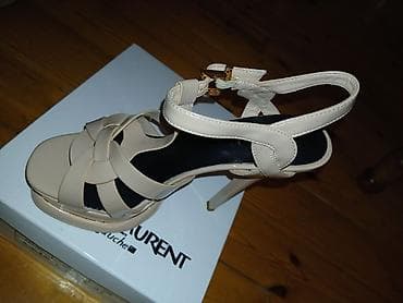 ayaqlar: YSL, Ölçü: 37, rəng - Bej, Yeni — 2