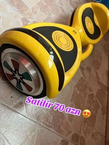 hoverboard qiyməti: Elektrik balans skuter (hoverboard) - Rəng: sarı-qara - Korpus — 1