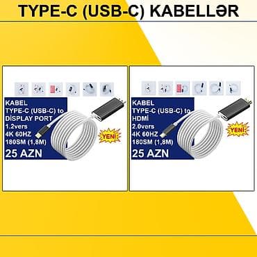 dvi kabel: Type-C Kabellər ⭐Type-C (USB-C) to Display Port 1.2vers 1,8m 4K 60HZ – — 1