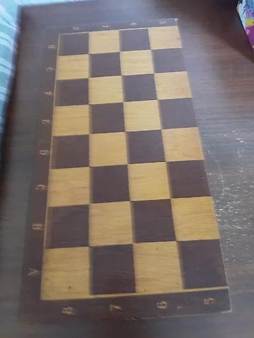 Taxta şahmat dəsti - Material: tamamilə ağacdan yonulmuş fiqurlar və — 3