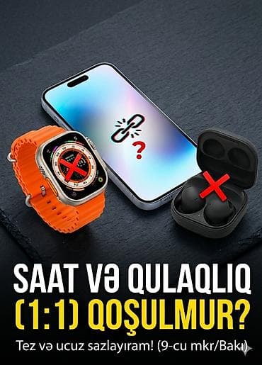apple ipad 4: Bütün növ Smart Saat və Qulaqlıqların sazlanması (1:1, Replika) — 4