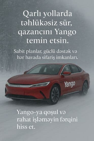 Taksi sürücüsü tələb olunur, Gündəlik ödəniş, 1-2 illik təcrübə