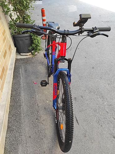 Elektrik velosipedlər: MTB velosiped – Eterno (qırmızı/mavi) - Çərçivə: yüngül alaşımlı — 4