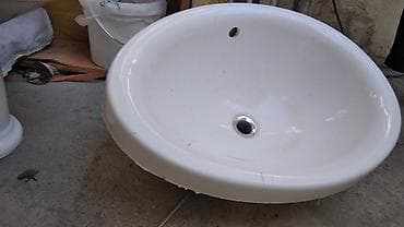 Перила: Oval formalı seramik əl-üz yuyan (çəkmə tipli) - Material: yüksək — 3