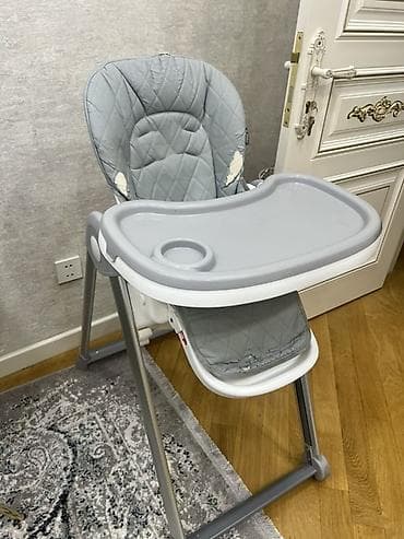 стуля: Uşaq yemək stulu – boz rəngdə, tepsili model Sekilde gorunen — 2