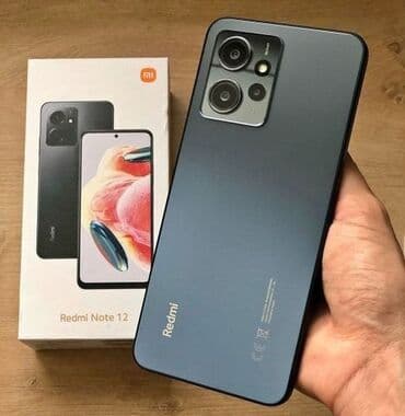 Redmi: Redmi Note 12, 128 GB, rəng - Mavi, Face ID, Barmaq izi
