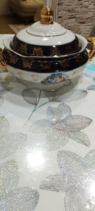 metbext ucun: Stəkanlar, rəng - Ağ, Şüşə, 6 ədədli dəst — 2