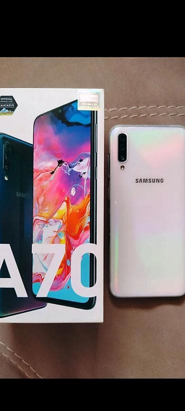 Video oyunlar və konsollar: Samsung Galaxy A70, rəng - Ağ, Barmaq izi — 2