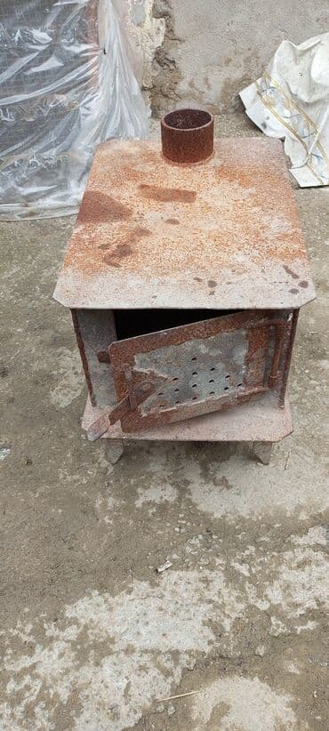биотопливо для камина: Dəmir soba (odun/kömür üçün) - Material: qalın metal korpus, üst — 2