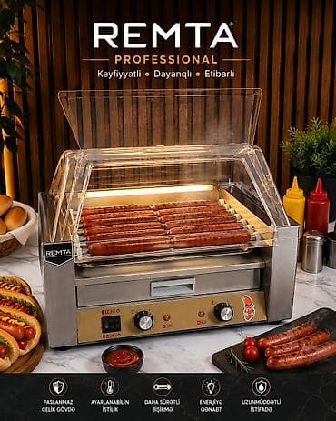 🌭 REMTA Hot Dog Aparatı – Peşəkar və Güclü Həll! Fast-food, kafe
