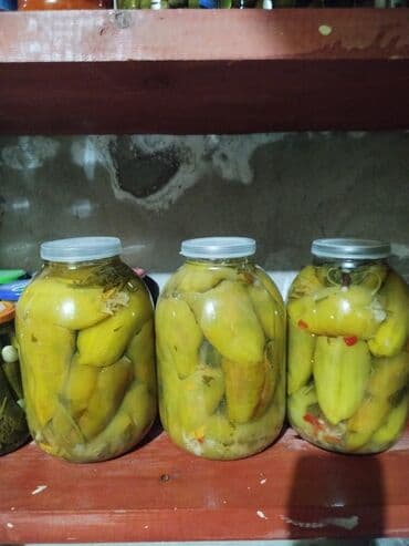İçkilər: Ev üsulu turşu bibər doldurma – 3 litrlik bankalar - Təbii — 1