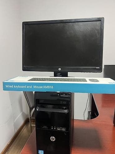 komp: HP stolüstü kompüter seti Tərkibi: - HP masaüstü sistem bloku (ön — 1