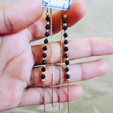 qas sirqalar: Sırğa, Sarı qızıl, 585 Əyar, 364 g — 3