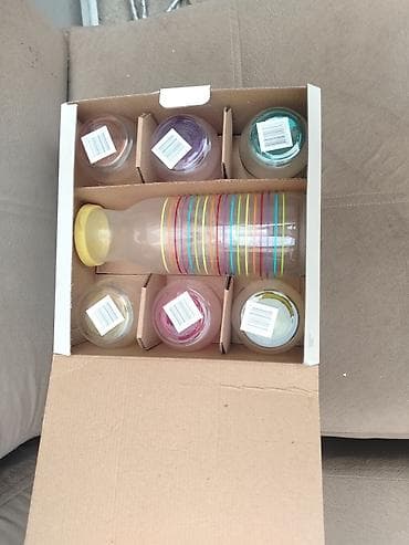 lava lava: LAV “Rainbow Set” 7 parça şirə-servis dəsti Məzmun: - 1 ədəd şüşə — 2