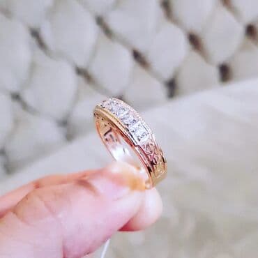 tək qaş: Nişan, Üzük, Sarı qızıl, 585 Əyar — 2