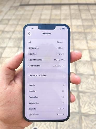 iphone plus 7: IPhone 13, 128 GB, Mavi, Face ID — 9