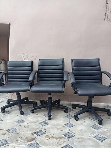 Ofis dolabları: İşlənmiş, Təkərli, Qolları tənzimlənir, Dəri — 3