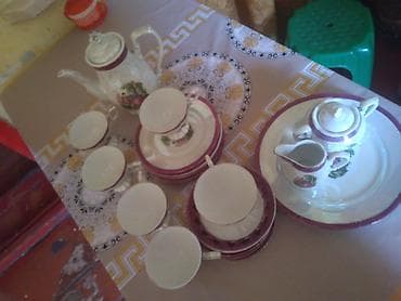 karton qutu aliram: Çay dəsti, rəng - Ağ, Farfor — 6