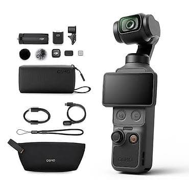 mikrofon mini: DJI Osmo Pocket 4 stabilizatorlu cib kamerası – geniş aksesuar dəsti — 1