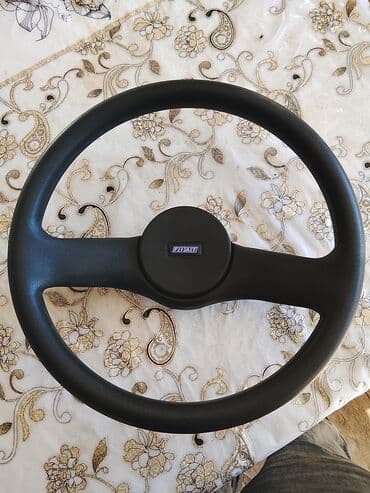 вешалка в прихожую с зеркалом: FIAT sükan çarxı - Orijinal FIAT loqolu, 3 şüalı klassik dizayn - — 2