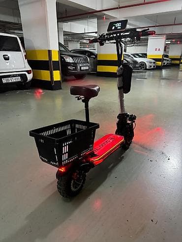 salcano baki: Elektrik skuter – E-SCOOTER - Güclü ikili ön fənərlər və arxa — 2