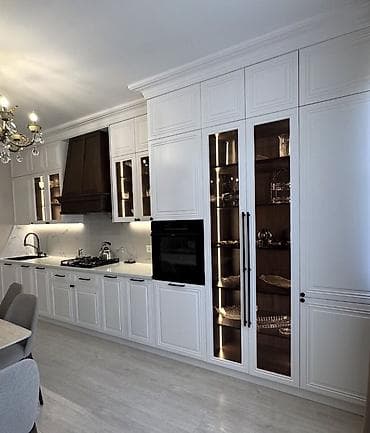 mebel usaq: Klassik üslubda hazırlanmış modul tipli mətbəx mebeli komplekti - — 2