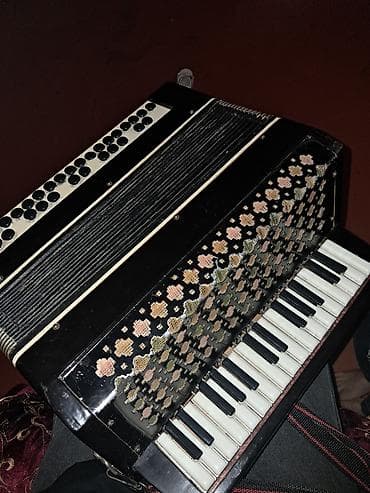 Klavişli alətlər: Akkordeon — klaviaturalı və bas düyməli - Korpus: qara rəngli — 1