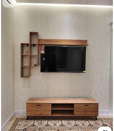 mini pec: Yeni, Düz TV altlığı, Polkalı, Laminat — 1