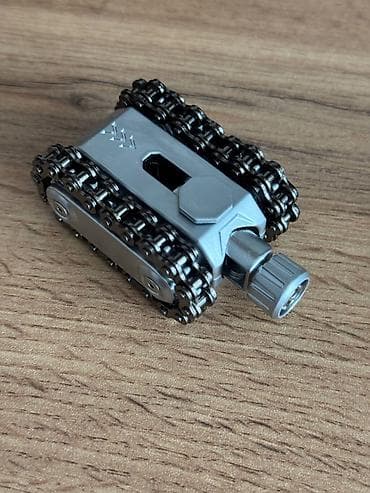 Tank T3 Ultra Silver Fidget Fidget Titanium toy - oyuncaq — stressi
