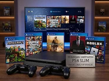 ps1 oyun: PlayStation 4 Slim oyun seti Xüsusiyyətlər: - Model: PS4 Slim - — 1