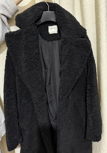 весенняя мужская верхняя одежда: Пальто, Bershka, M, L, XL, цвет - Черный — 2