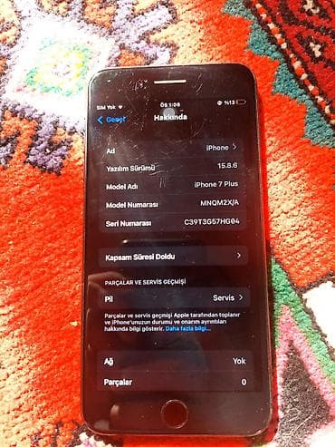 iphone ekranları: IPhone 7 Plus, 32 GB, Qara, Barmaq izi — 8