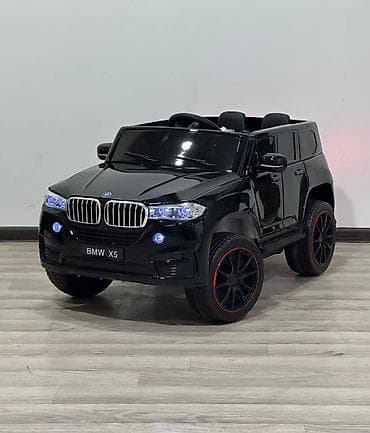 Коляски: BMW X5 Uşaq Elektrikli Maşını – qara rəng - Realistik BMW X5 dizaynı — 4