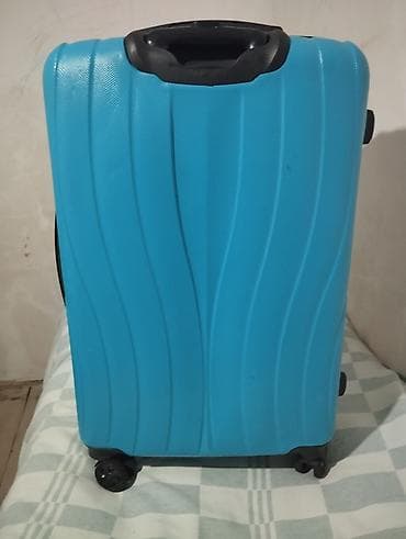 idman daşları: Sərt korpuslu səyahət çamadanı – mavi rəng - Material: sərt plastik — 2