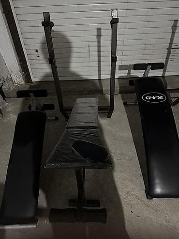 Велоаксессуары: Fitness avadanlıqları dəsti - Tənzimlənən skamya və ştanq üçün stend — 6