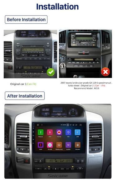monitorlar qiymeti: Toyota prado 2002-2009 üçün android monitor qi̇ymət sadəcə moni̇tora — 1