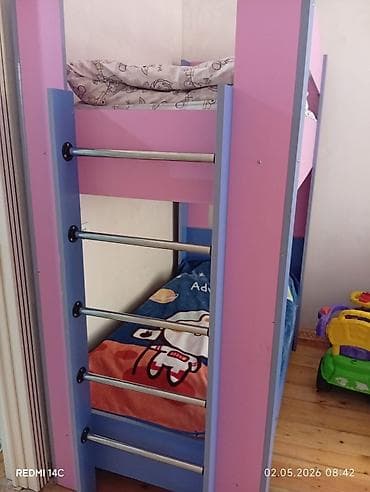 Oğlan və qız üçün, Yeni, Çarpayı, Matrassız, Siyirməsiz, MDF